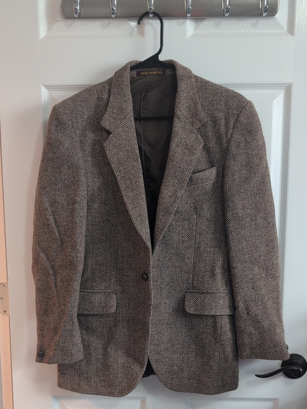 Men's Herringbone Sport Coat - Brown & Gray